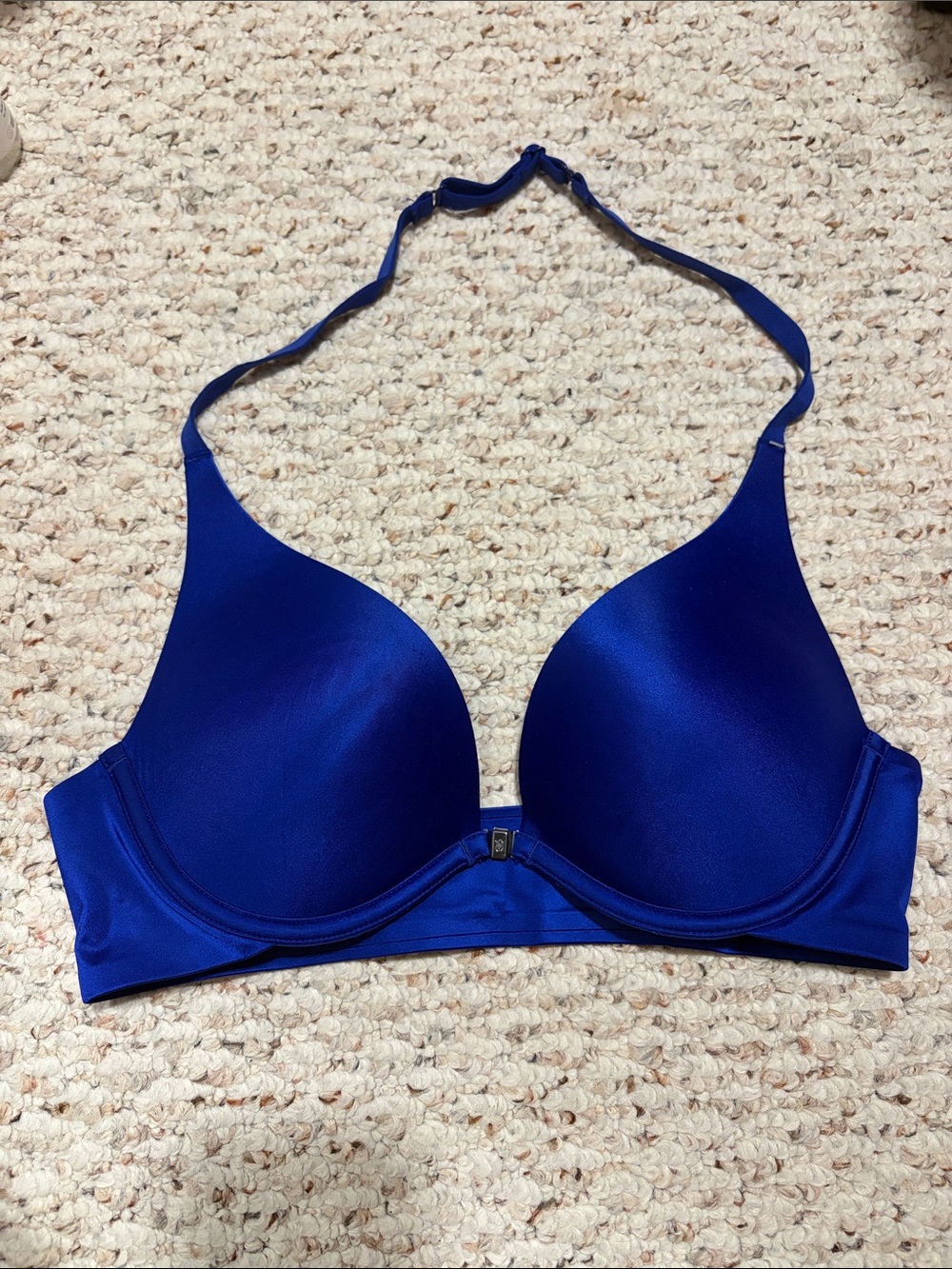 Victoria's Secret Royal Blue Halter Plunge Bra